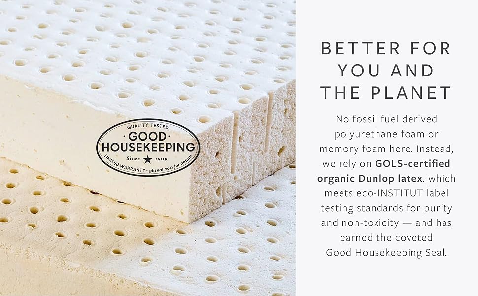 Eco Organic Mattress Topper by Avocado Green Mattress GOLS GOLS Certified Nontoxic