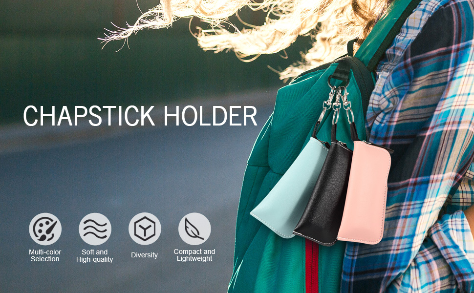 3pcs Chapstick Holder Bags