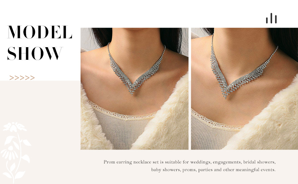 bridal necklace set for wedding silver bridal sets for women necklace wedding jewelry sets women