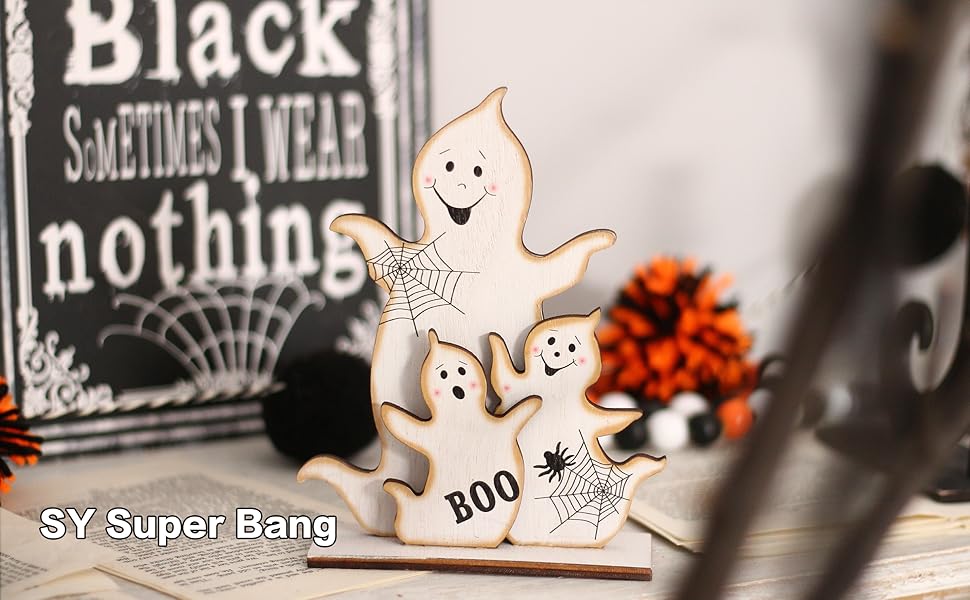 Halloween Tabletop Decor Including Witch Ghost Shoes Decor for Home Indoor Holiday Party Supplies