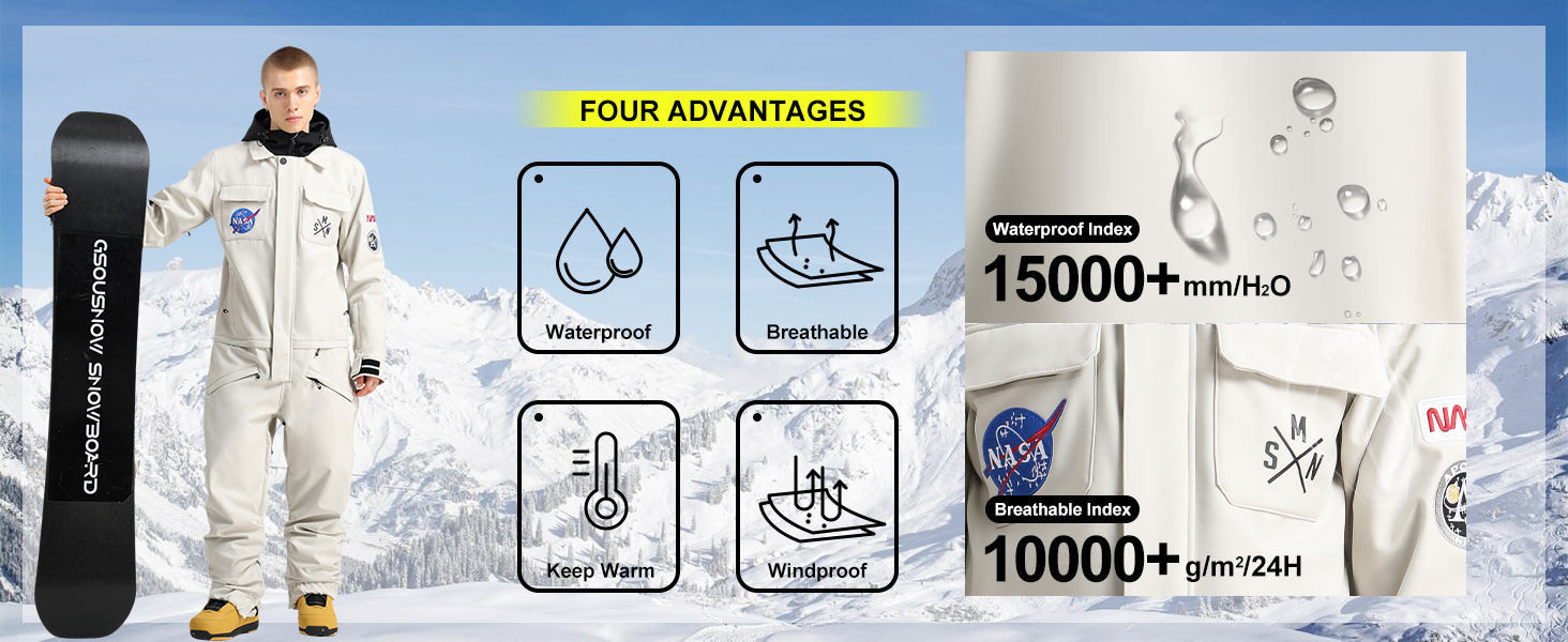 men ski suit