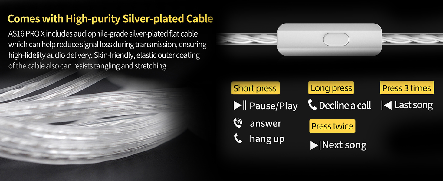 wired earphones with MIC