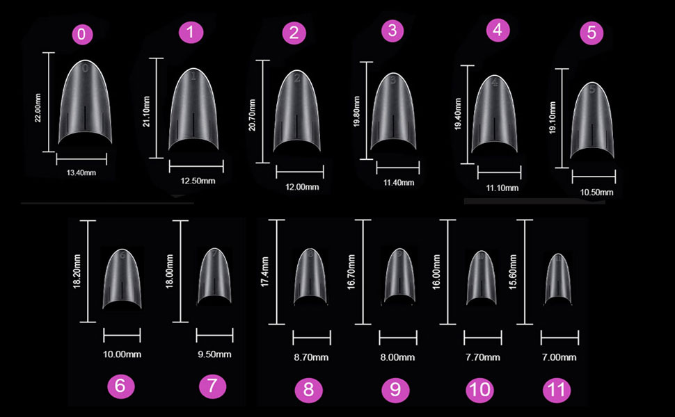 almond nail tips short medium clear soft gel nail tips half nail tips extra shortnail tips sitelenab