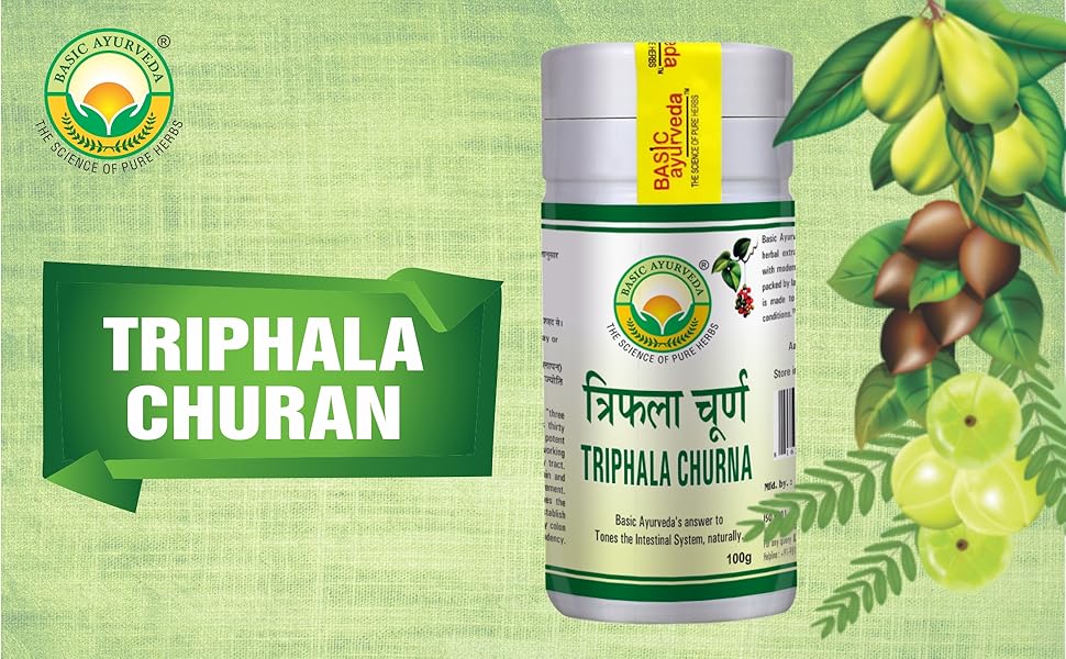 Buy BASIC AYURVEDA Triphala Churna 100gm Pack Of 9 Ayurvedic Supplements For Stomach Health