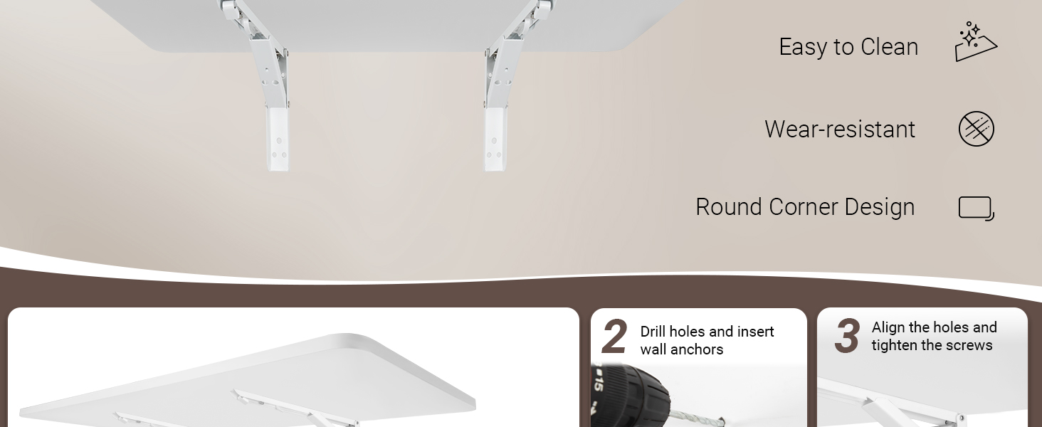 wall desk fold down for small spaces