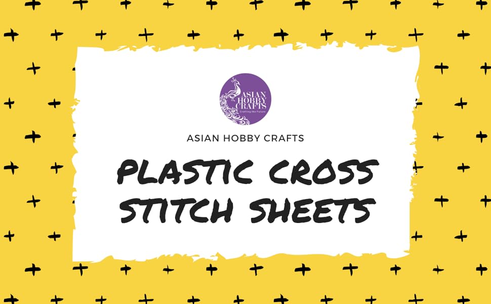 Asian Hobby Crafts Plastic Cross Stitch Canvas Sheet for Cross Stitch