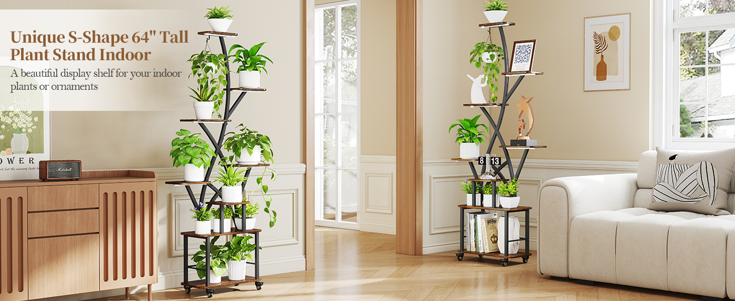 plant stand with grow light