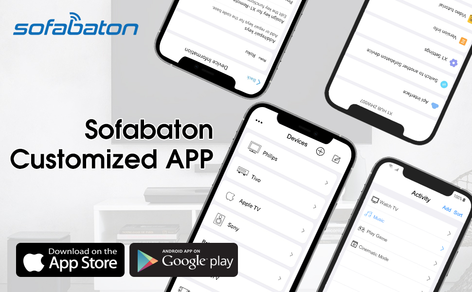 SofaBaton X1 Universal Remote Control with Hub,