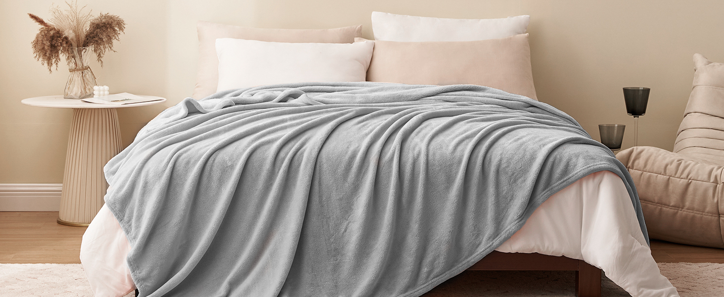 RUIKASI Fleece Throw Blanket Twin Extra Warm Flannel