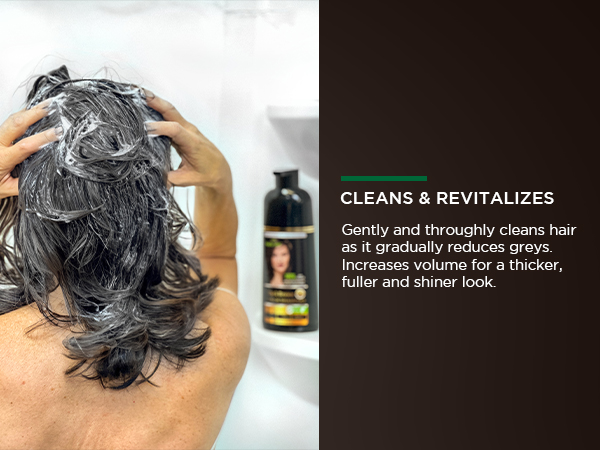 Chestnut Brown Hair Color Shampoo for grey hair 