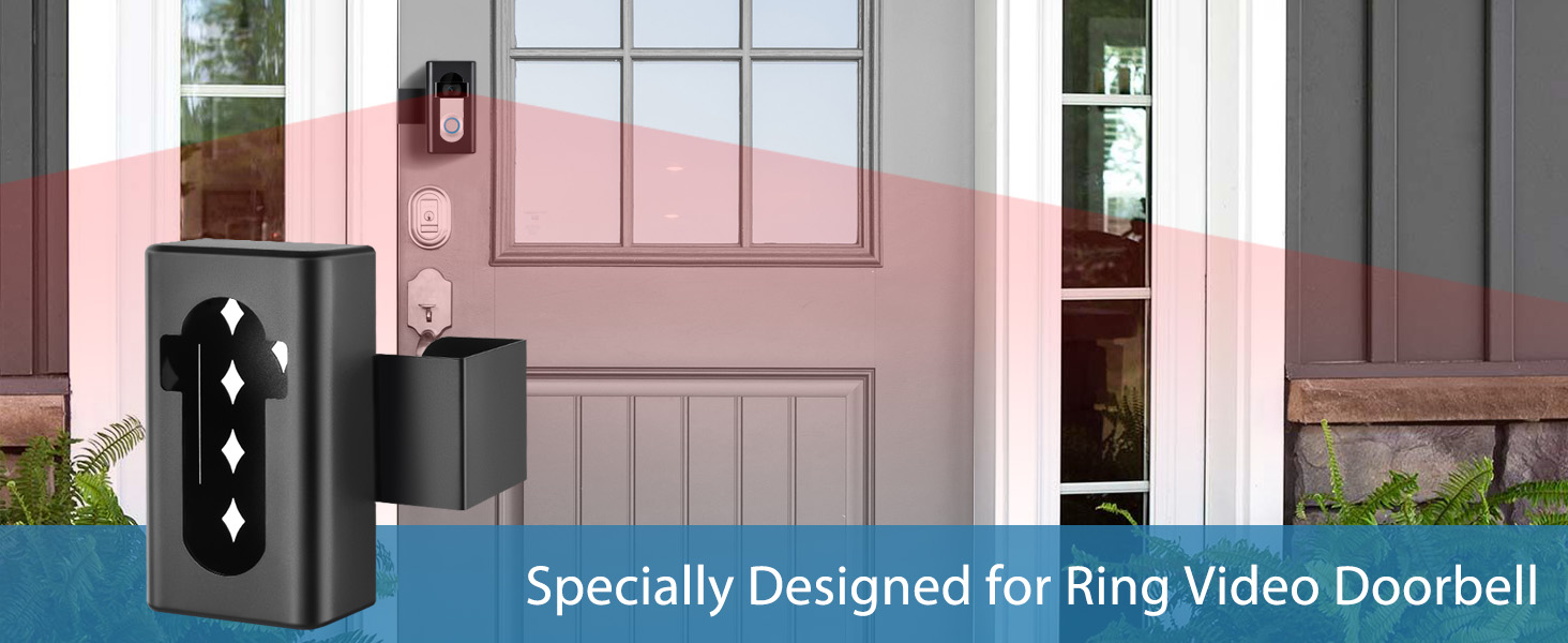 AntiTheft Video Doorbell Mount, NoDrill Ring Video Doorbells Holder