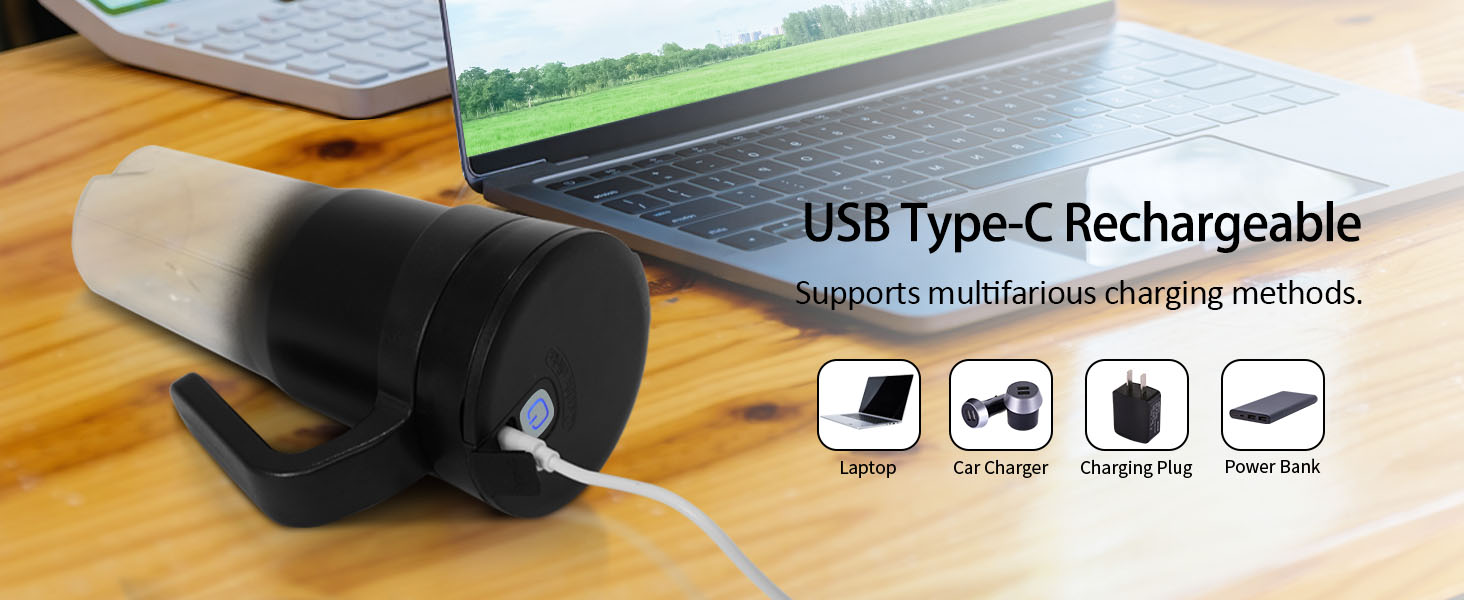 VKYOZVA Cordless 16 oz Portable Blender for Shakes and Smoothies BPA