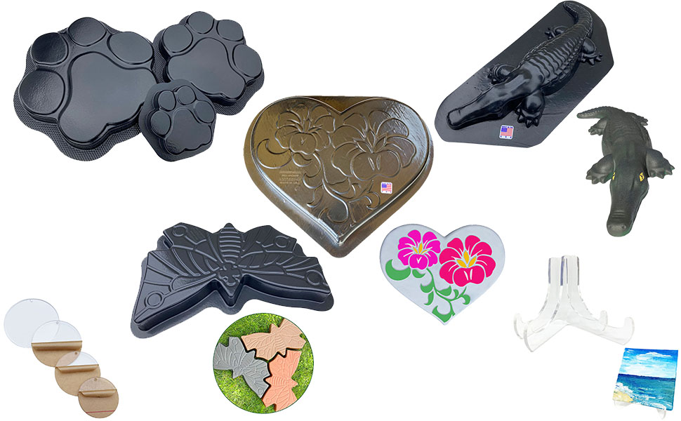 AUTUMN Flagstone Durable Mold for Concrete, DIY Flagstone Pavers, Concrete Mold