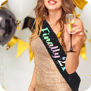 21 birthday sash