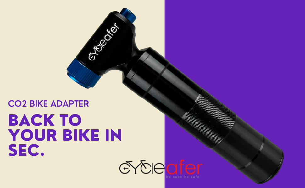 Cycleafer® CO2 Bike pump, Premium quality Bicycle Tyre inflator For