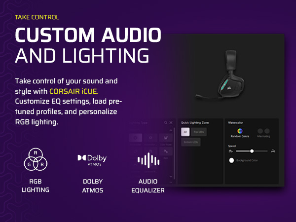 corsair icue, icue software, software, lighting, audio, custom, customize, customise, application