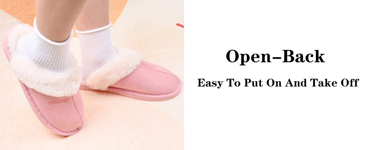 Hausschuhe Damen Herren Winter Warm Faux Pelz Slipper Weiche Flache Plüsch