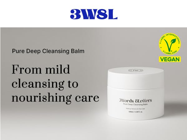 Amazon.com: 3words 8letters [3W8L] Pure Deep Cleansing Balm