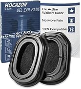 Replacement Gel Ear Pads Compatible with Actfire Electronic Hearing Protector, Walker's Razor Ser...