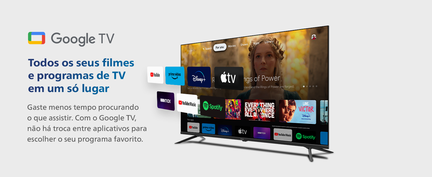 tv 4k, smart tv, google tv, dolby, design, tv bluetooth, tv hdr, tv netflix, aplicativo, tv wi-fi