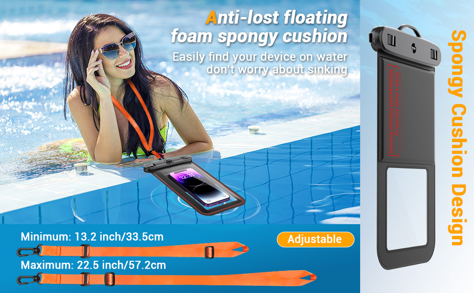 jaroco 2023 Upgraded Floating Waterproof Phone Pouch, Large