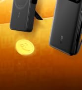 Anker Power Bank, 20,000mAh with Built-in USB-C Cable, 87W Max Fast Charging (PowerCore 20K for L...