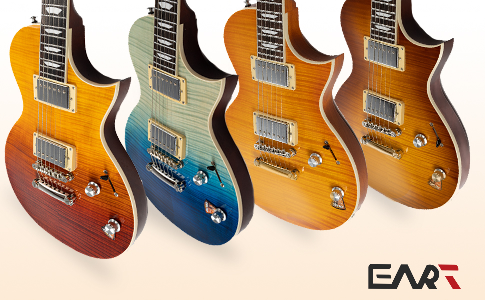 Amazon.com: EART EGLP-620 6 String Solid Full-Size Electric