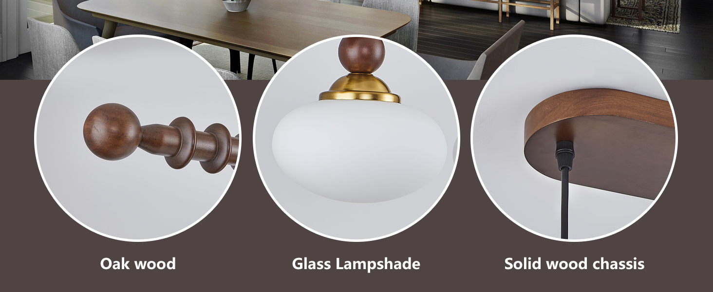 Wood Pendant Lights for dinging room