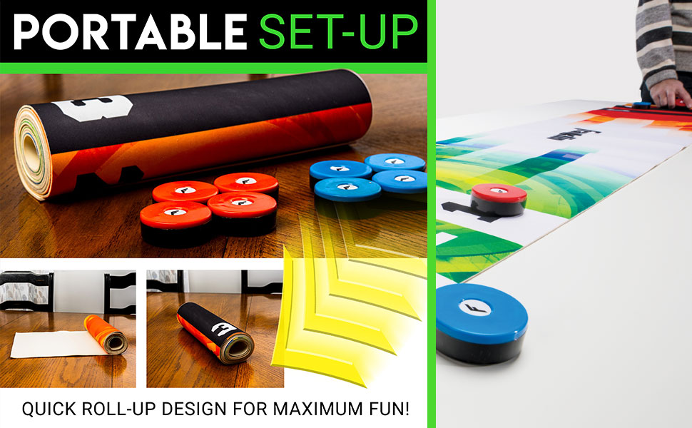 Franklin Sports Shuffleboard Table Game Mats Tabletop Shuffleboard