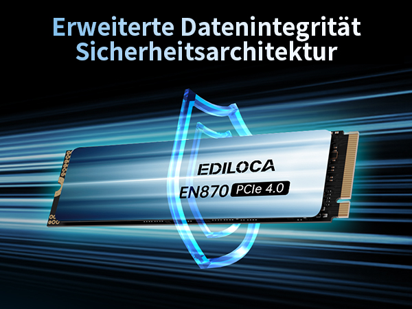 Ediloca EN870 SSD 2TB NVMe SSD M.2 PCIe Gen4, Interne SSD