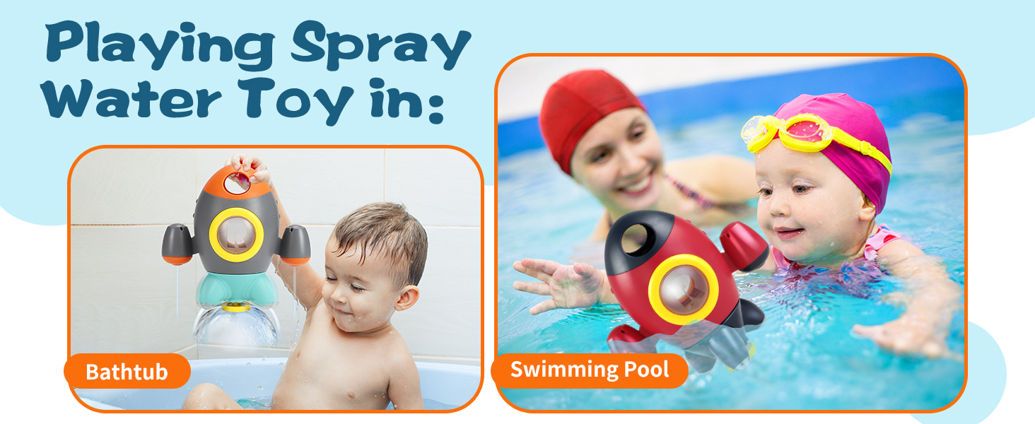 spary water rocket toys