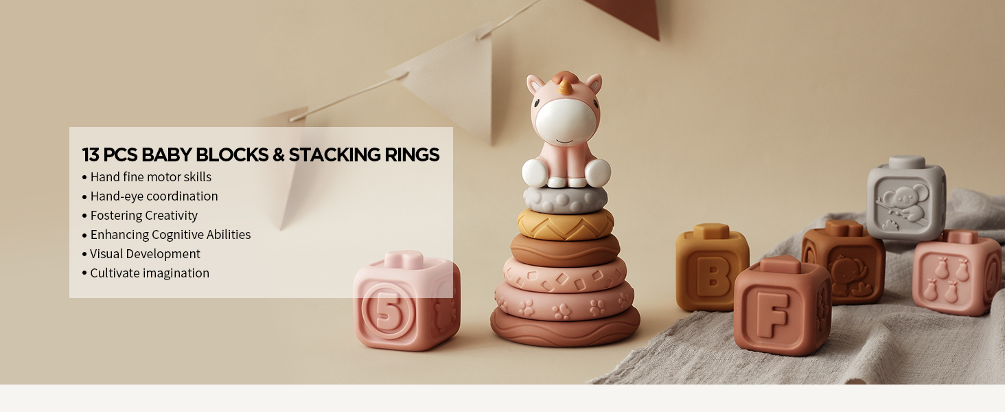 Building Blocks Stacking Rings Baby Toys