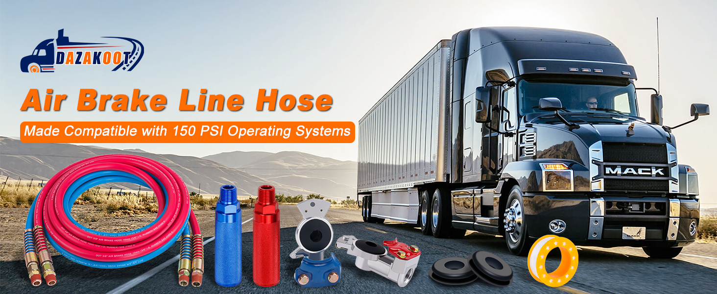 DAZAKOOT 15FT Air Brake Line Hose Kit, Air Brake Line