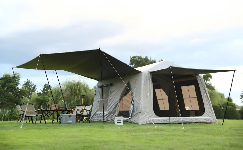 Amazon.co.jp: Mountainhikerエアーテント 小屋型 400×280×195cm 自立