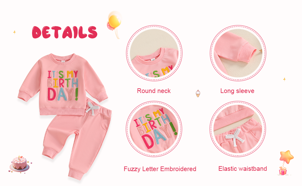 Birthday girl toddler outfit