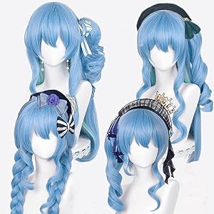 星街すいせい ウィッグ コスプレ Amazon.co.jp: コスプレウィッグ 耐熱ウィッグ 星街すいせい