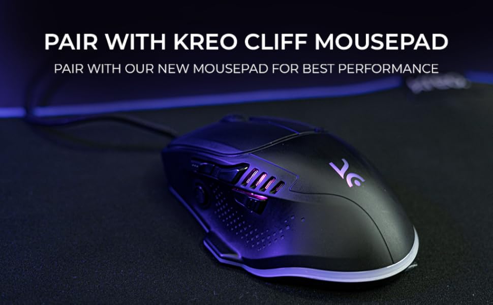 Amazon.in Buy Kreo Hawk Gaming Mouse with Programmable Buttons & RGB