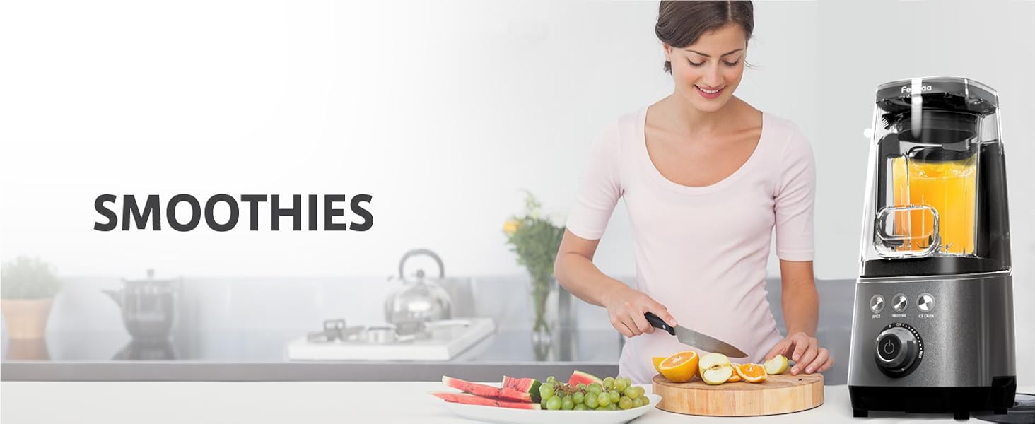 Feekaa Quiet Blender for Shakes and Smoothies, with Low