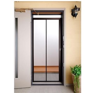 Amazon | セイキ販売 ドア網戸 玄関用 横引きロール式網戸