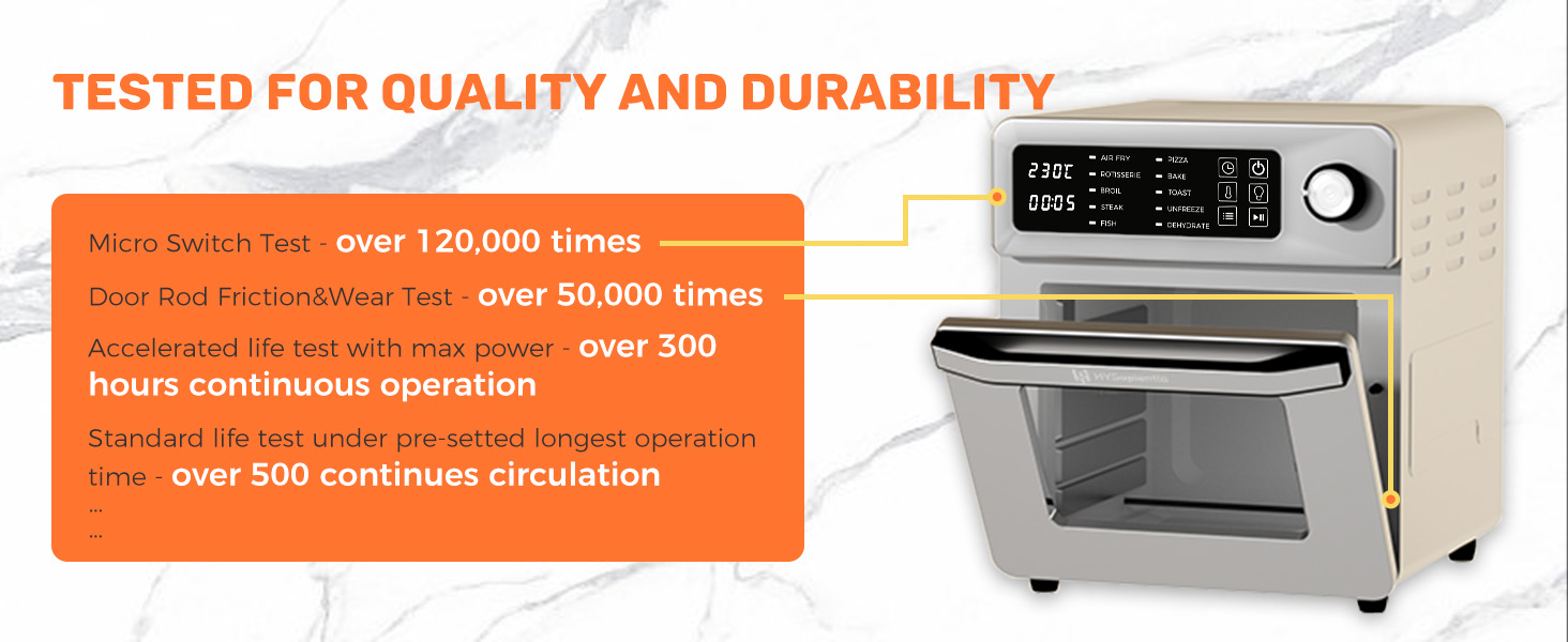 HYSapientia® Large Air Fryers Oven 15L With Rotisserie For Family