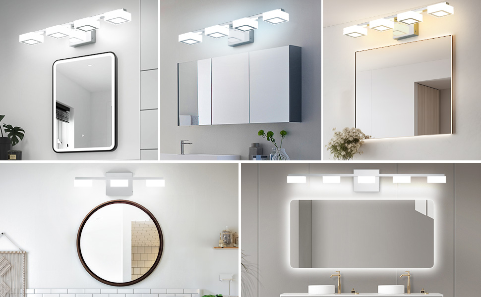 light fixtures for bathroom above mirror