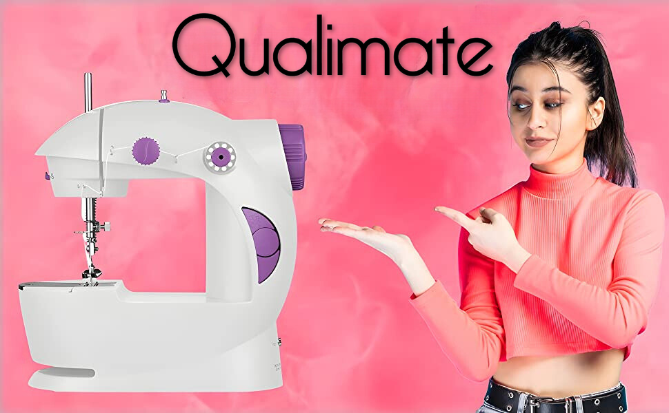 Qualimate Sewing Machine for Home Tailoring Mini Silai Machine with