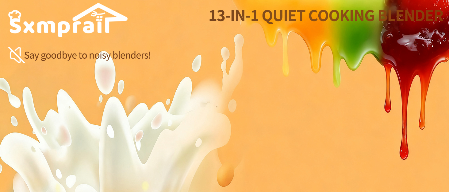 Silent Cooking Blender with Soundproof Shield