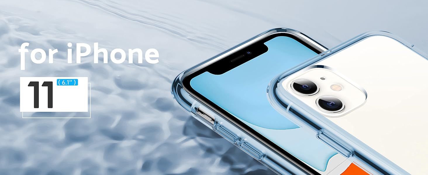 DASFOND Crystal Clear Designed for iPhone 11 Case, [Non
