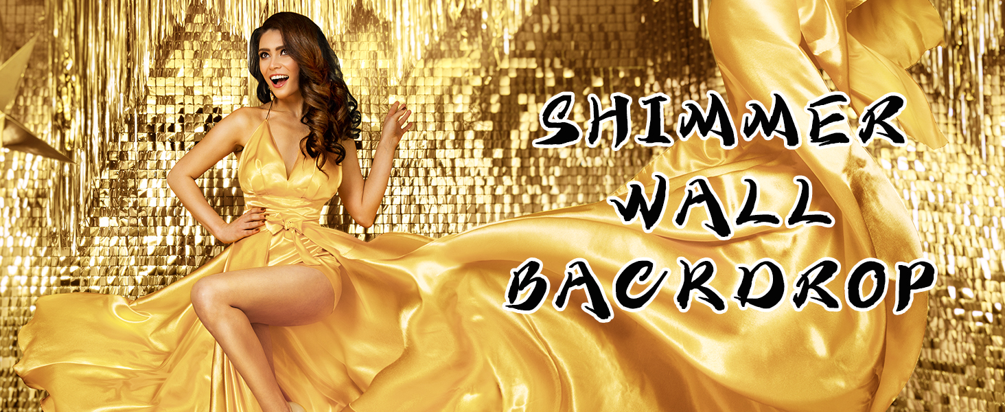 Qcity Purple Shimmer Wall Backdrop, 36PCS Square Sequin