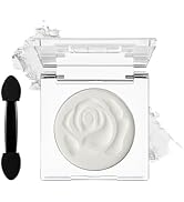 DE'LANCI Single White Eyeshadow Palette Powder, White Highlighter Eyeshadow Base Matte Shade Eyel...