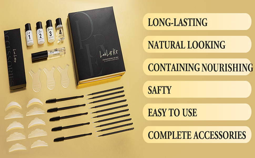 مجموعة رفع الرموش، مجموعة رفع الرموش وتجعيدها، مجموعة رفع الرموش شبه الدائمة