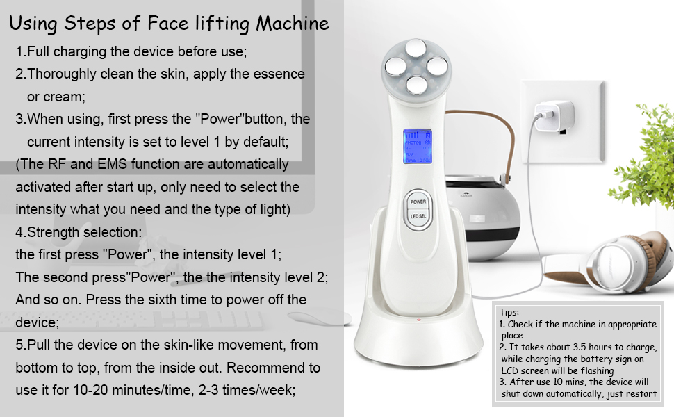 LED Light Therapy Skin Tightening Facial Machine