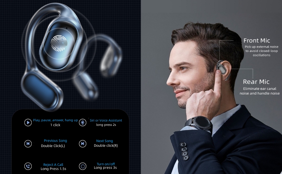 Open Ear Wireless Earbuds