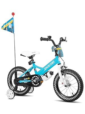 blue kids bike girl